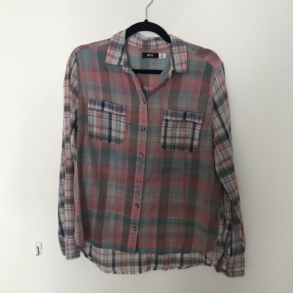 Urban Outfitters plaid button-down